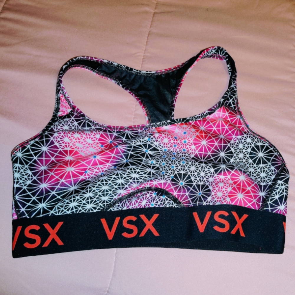 VSX Sport -- Red Sacred Geo Racerback Player Sports Bra